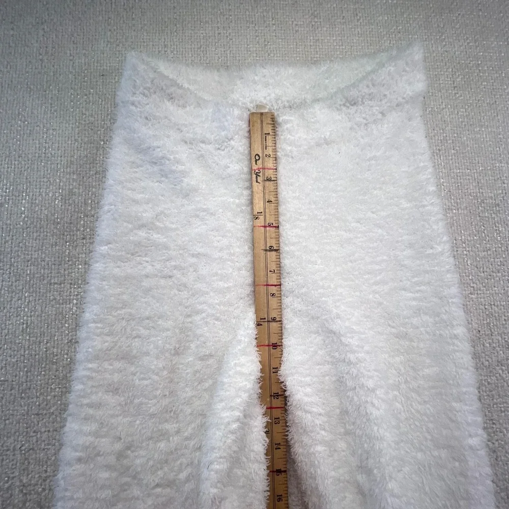 Aritzia The Group Babaton Fuzzy Cozy Lounge Joggers‎ White Women's Size Small